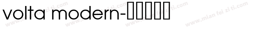 volta modern字体转换